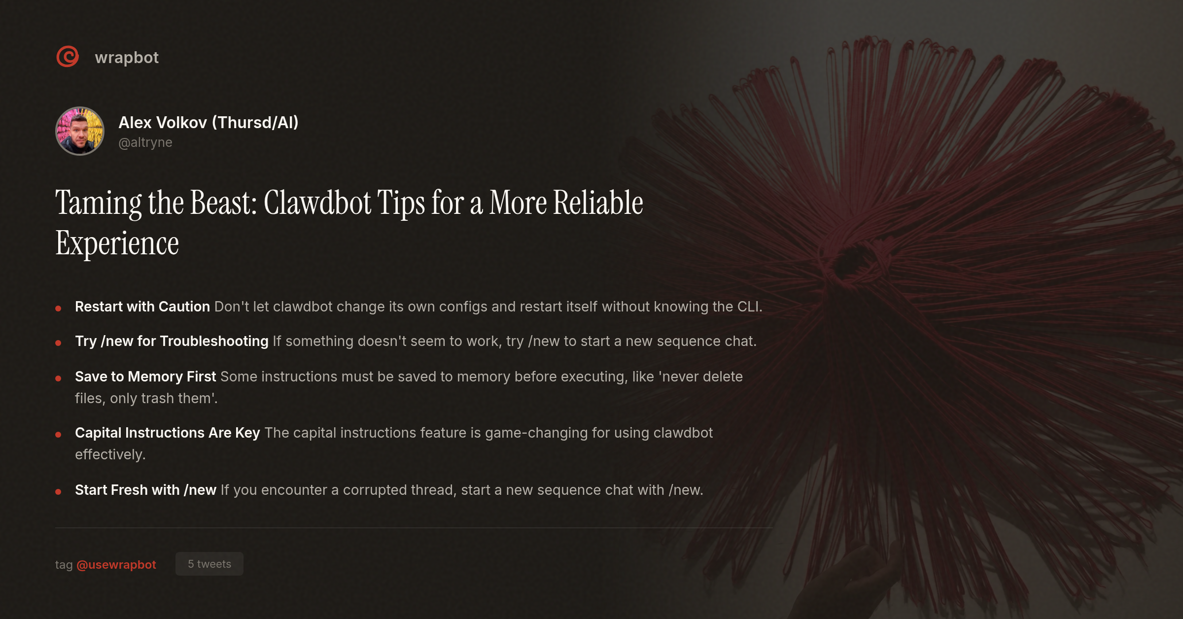 Taming the Beast: Clawdbot Tips for a More Reliable Experience